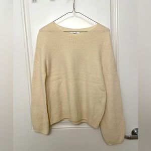Small Uniqlo Lightweight Cream Sweater